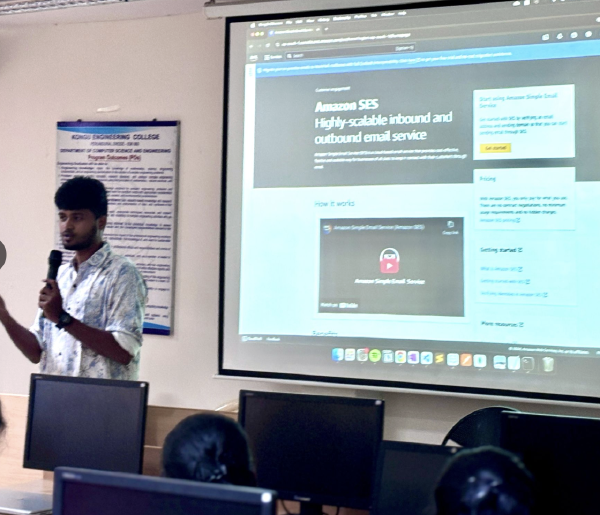 Industry Speaker @ Kongu Engineering College, Tamil nadu 2025