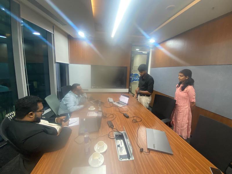 Pitching Our Idea to the Evaluation Panel