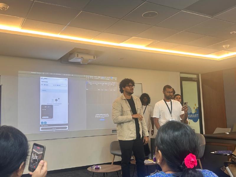 Founders Presenting and Showcasing Innovations